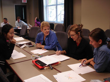 Jamie Working With MTSU Faculty